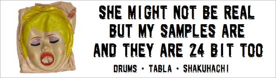 Real Samples - Drums, Tabla, Shakuhachi